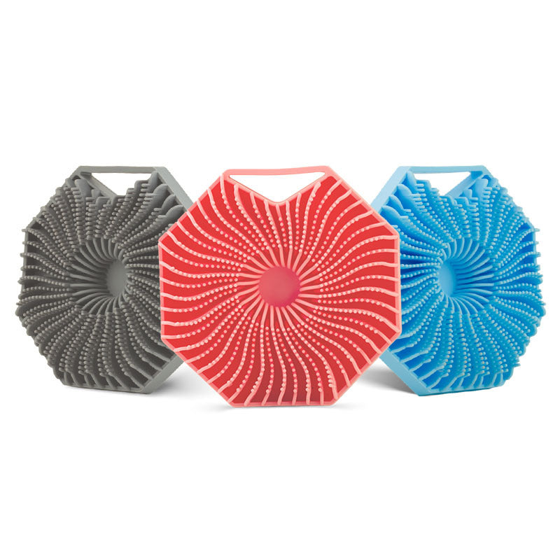 Body Scrubber Tri-Color Pack (Blue, Pink & Grey)